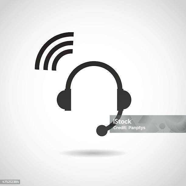 Headphones Icon Stock Illustration - Download Image Now - Icon Symbol, Headset, Call Center