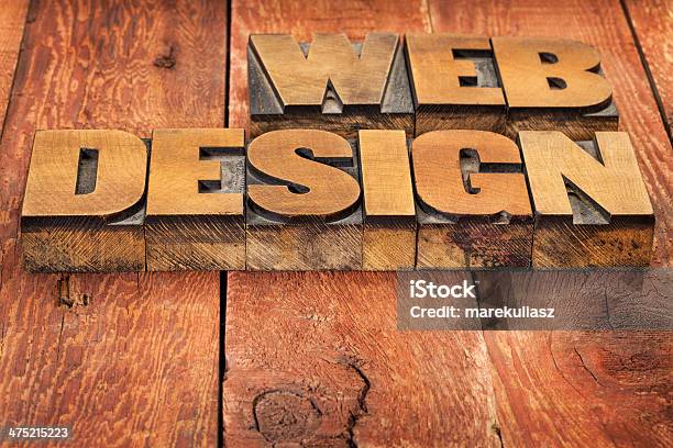 Web Design In Legno Tipo - Fotografie stock e altre immagini di Astratto - Astratto, Blocco da stampa, Carattere tipografico