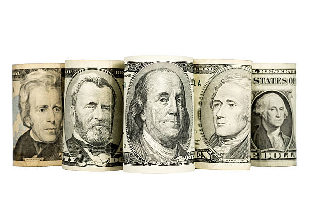 istock US presidents depicted on banknotes,  isolated on white 475215338