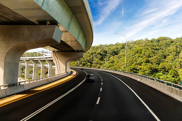 istock Architecture of highway construction with beautiful curves 475216355