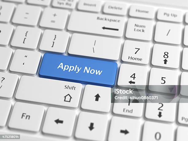 Apply Now Stock Photo - Download Image Now - Applying, Internet, Urgency