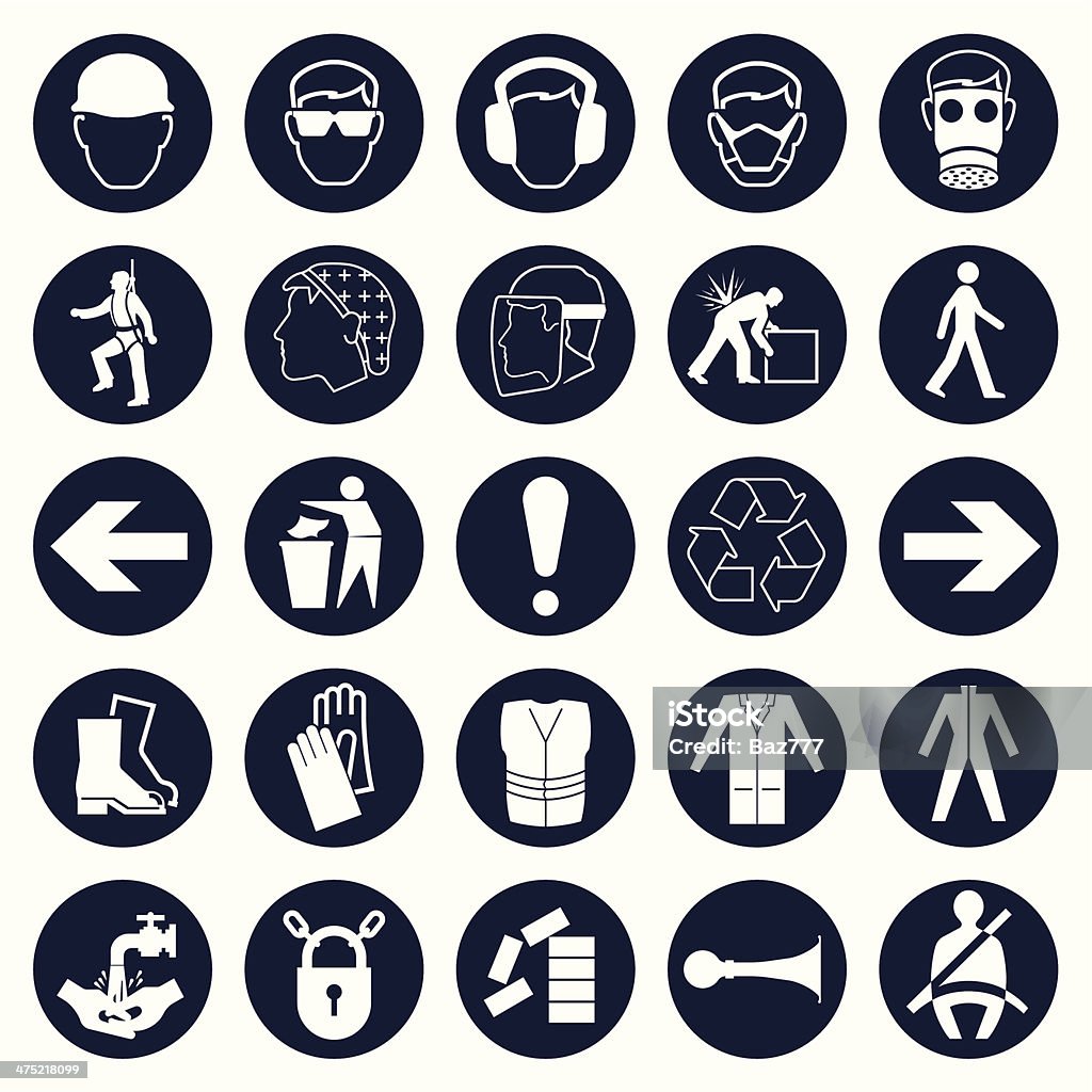 Промышленный icon collection - Векторная графика Без людей роялти-фри