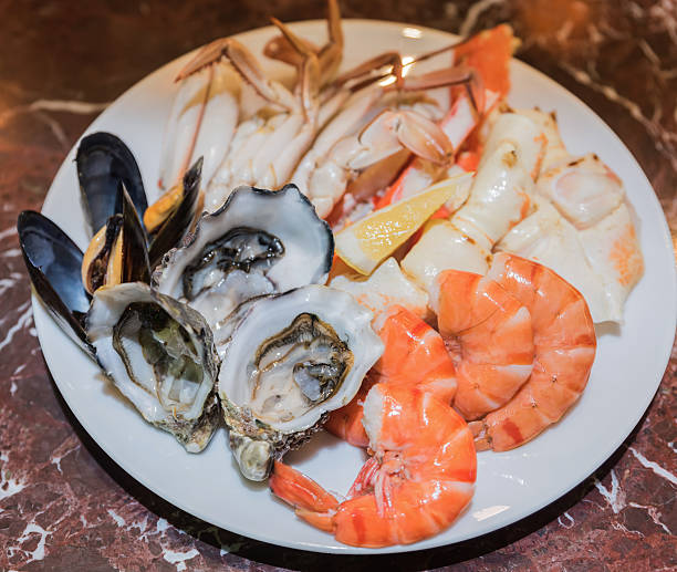 istock Seafood mix close-up 475222860