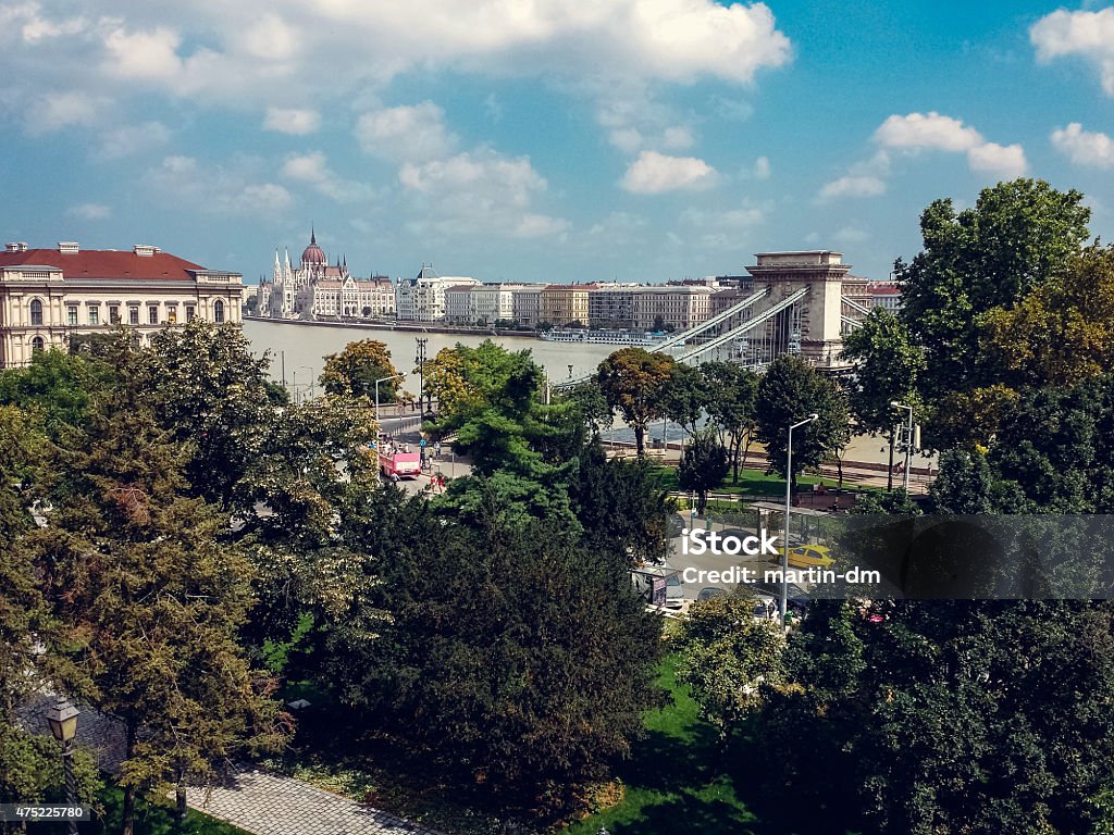 Budapest city Panoramic view of Budapest city.Mobilestock photo 2015 Stock Photo