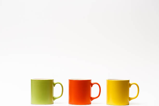 istock Colorful coffee cups with white background 475230464