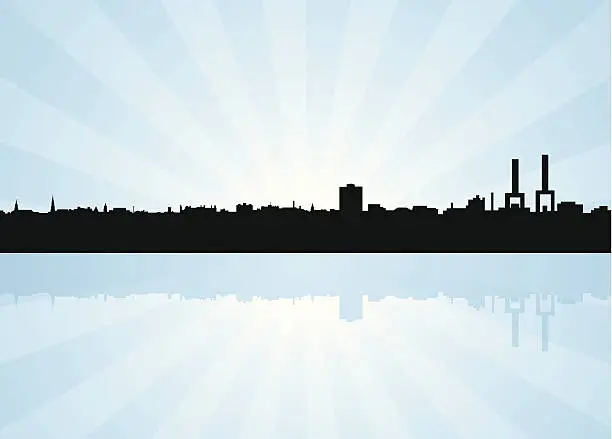 Vector illustration of Charleston South Carolina (SC) Skyline