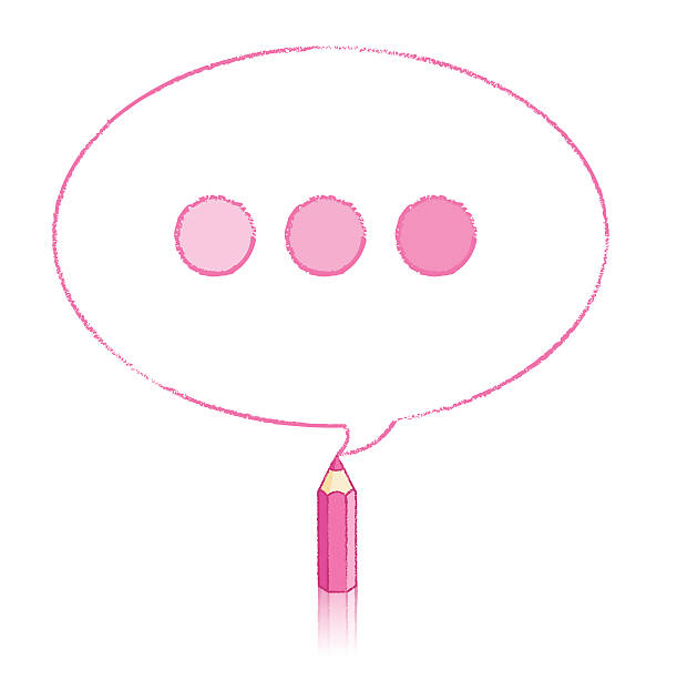 розовый рисунок карандашом овал speech balloon with замещающему знаку - mathematical symbol mathematics pencil sharp stock illustrations