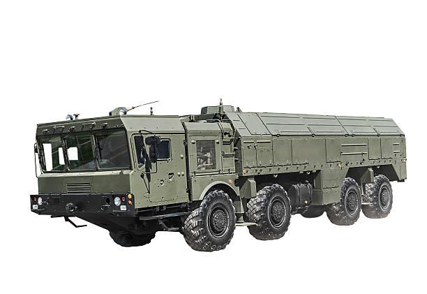 自己 propelled ロンチャオペレーショナル-戦術ミサイル複合施設 - mlrs ストックフォトと画像