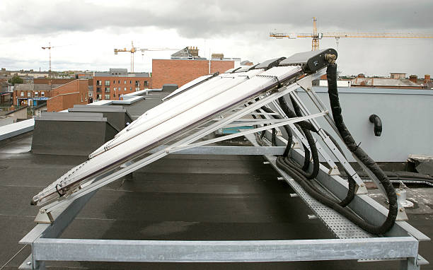 istock Close up of Solar Panels on a roof 475238083