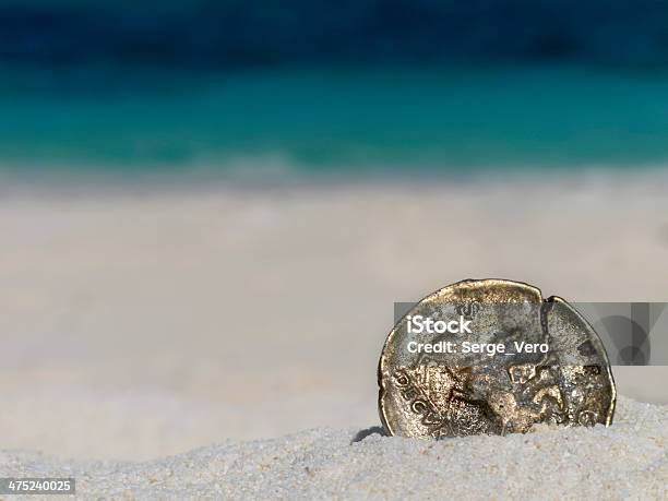 Ancient Gold Coin Stock Photo - Download Image Now - Coin, Beach, Lost