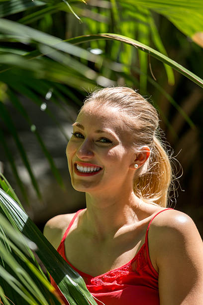 istock Young woman at the jungle 475240026