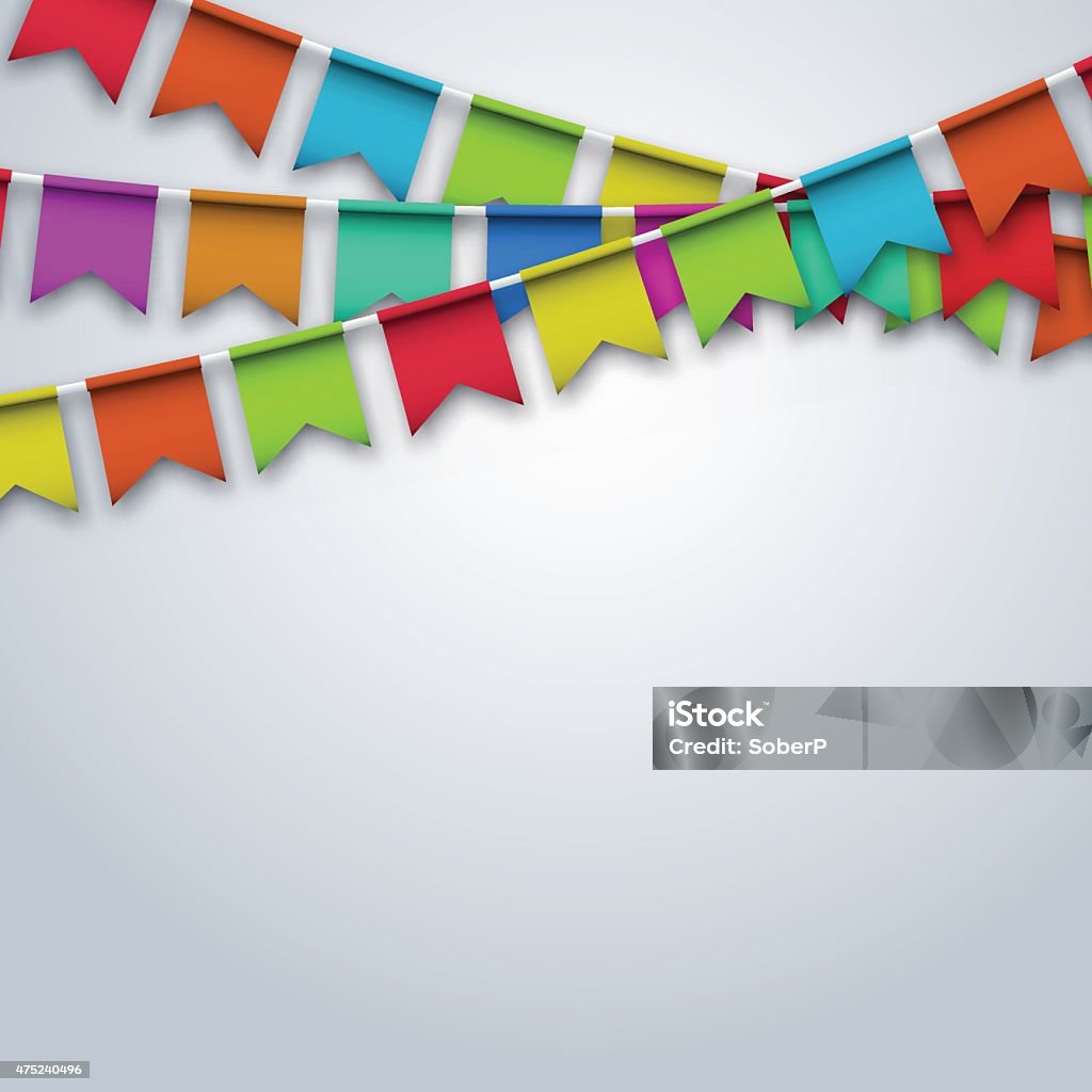Party Flags Example Vector Modern Party Flags Background Stock Illustration - Download ...