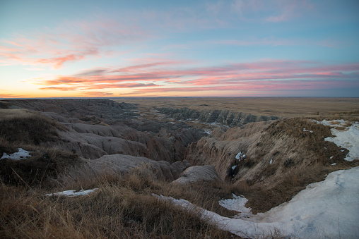 Scenic view at Badlands National Park, South Dakota, USA in the day light