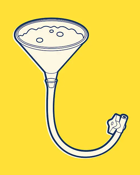 Vector illustration of Beer Bong