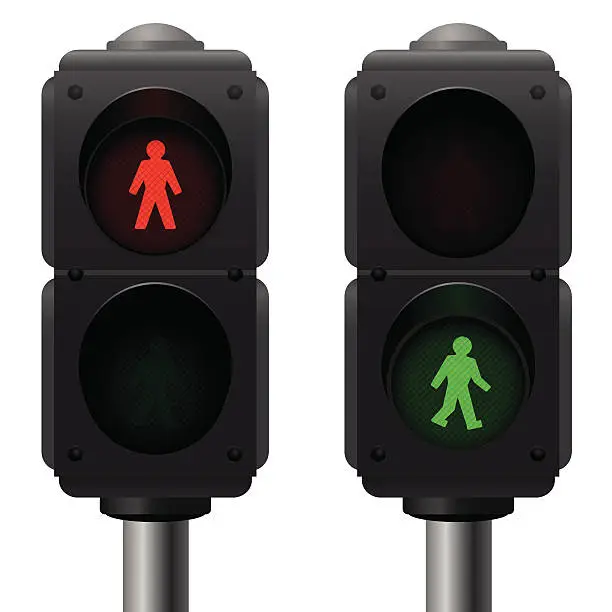 Vector illustration of Pedestrian Lights