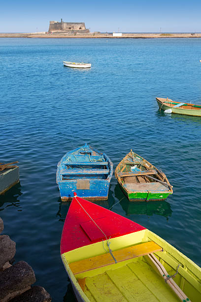 istock Arrecife Lanzarote boats in harbour at Canaries 475242584