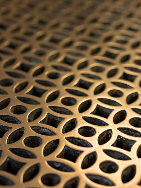 istock Ornate Brass Floor Grill 475243501