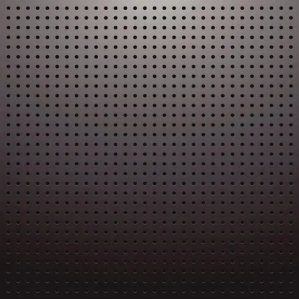 Vector illustration of Dark pegboard background