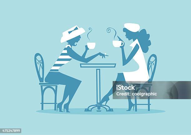 Coffee Women Silhouettes Stock Illustration - Download Image Now - Adult, Breakfast, Cafe