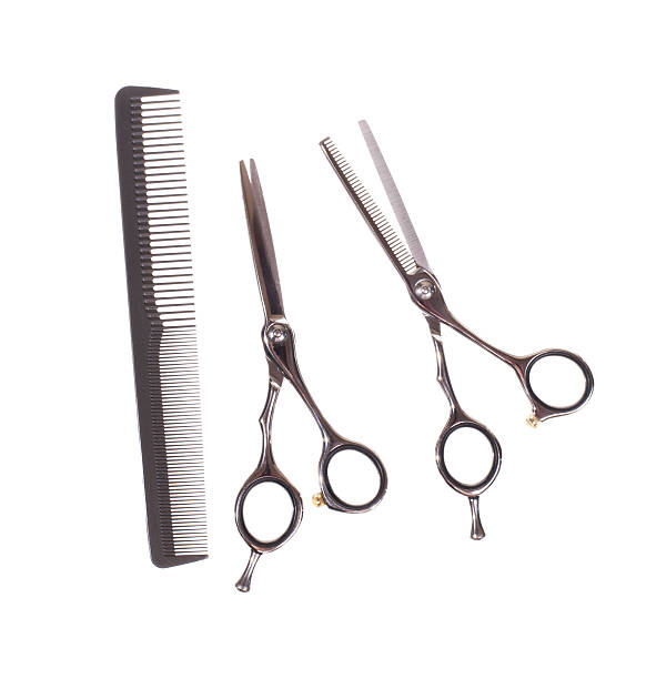 istock Professional hairdresser tools isolated on white - Stock image 475248822