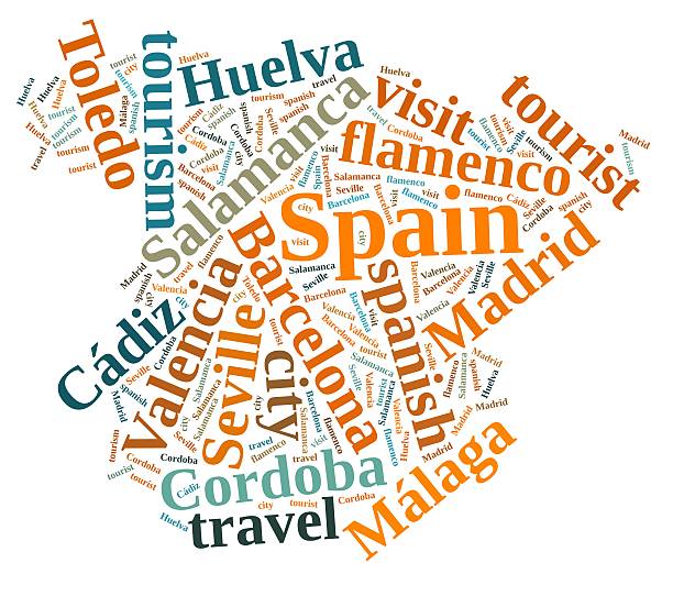 посетите испания. - malaga seville cadiz andalusia стоковые фото и изображения