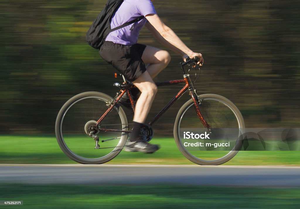Cycliste en mouvement flou - Photo de Abstrait libre de droits