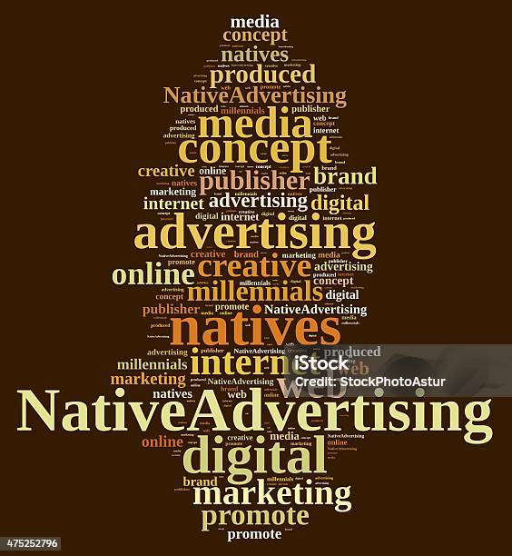 Native Advertising Stock Photo - Download Image Now - 2015, Abstract, Advertisement