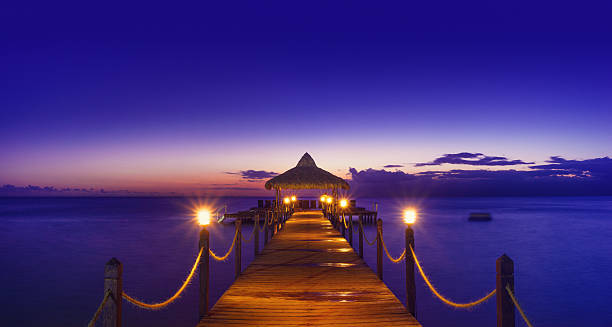 istock Pier in a Caribbean Beach 475253351