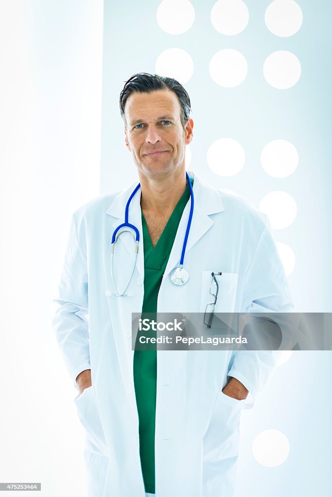 Doctor Doctor with hands in pockets. 2015 Stock Photo