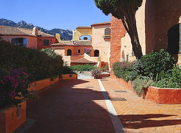 istock Porto Cervo red houses 475253637