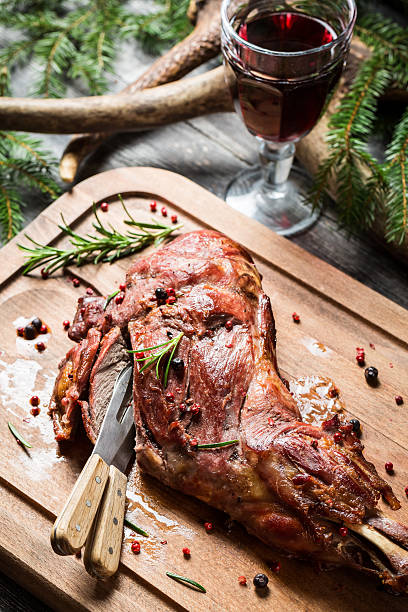 istock Freshly roasted venison with rosemary and pepper 475254369