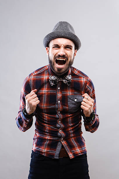 istock Charismatic guy in glasses and plaid shirt 475258834
