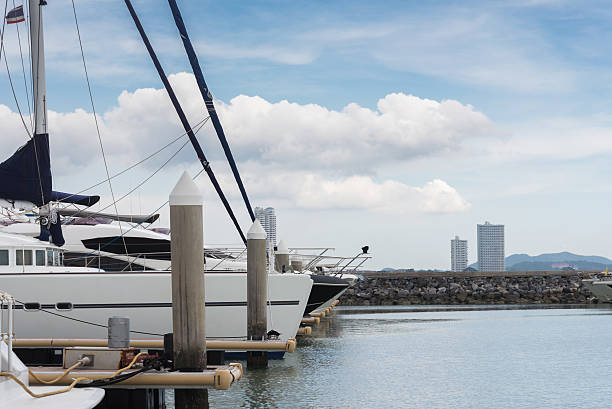 istock Yacht boat port dock slot 475262840