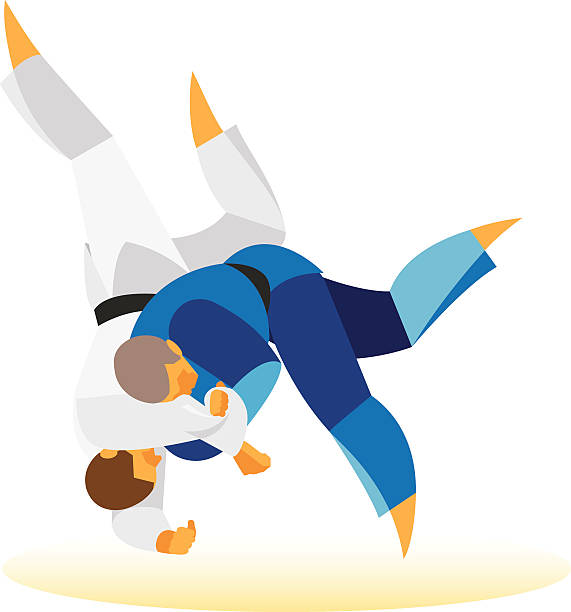 Judo.Duo Judo.Duo judo stock illustrations