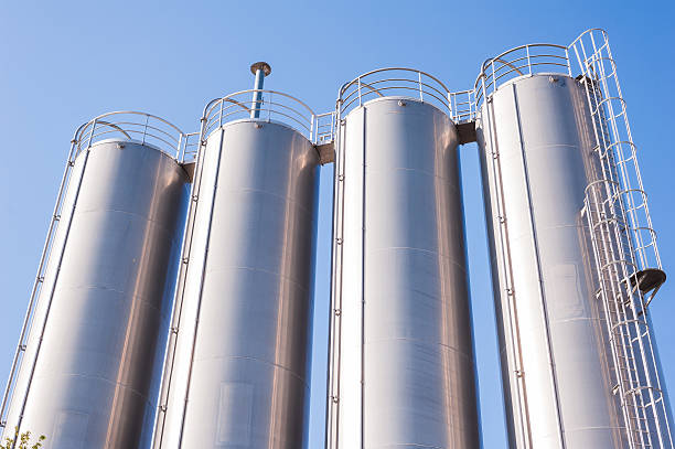 istock Chemical plant, containers 475269010