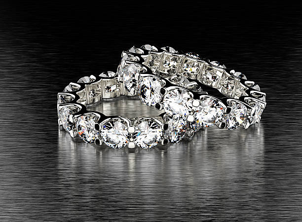 istock Golden Engagement Ring with Diamond 475273324