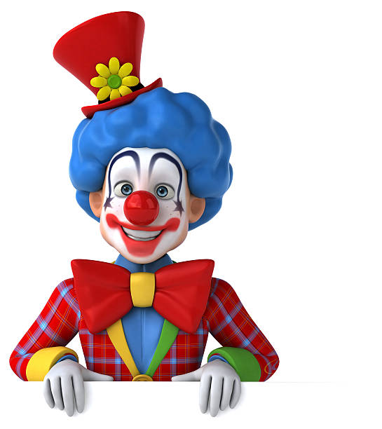 Fun clown stock photo
