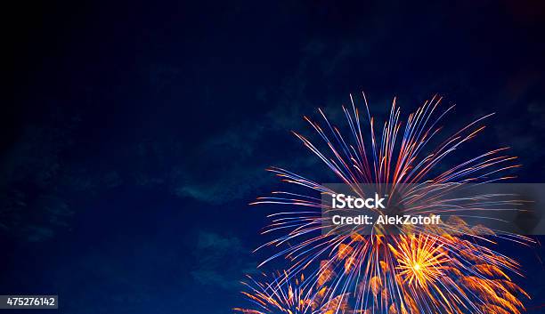 Framed Explosion Stock Photo - Download Image Now - Firework - Explosive Material, Firework Display, Fourth of July
