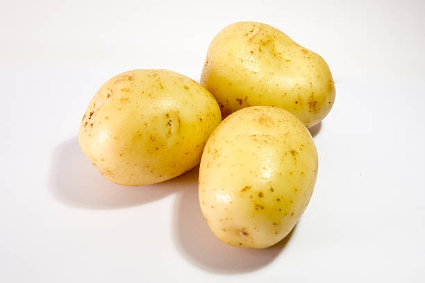 Three Potatoes stock photo