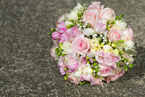 Wedding bridal bouquet stock photo