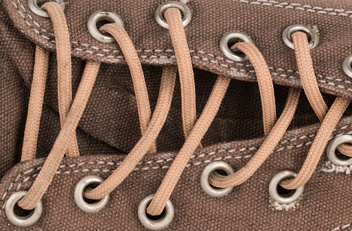 Canvas Shoe Detail - Stock Image.