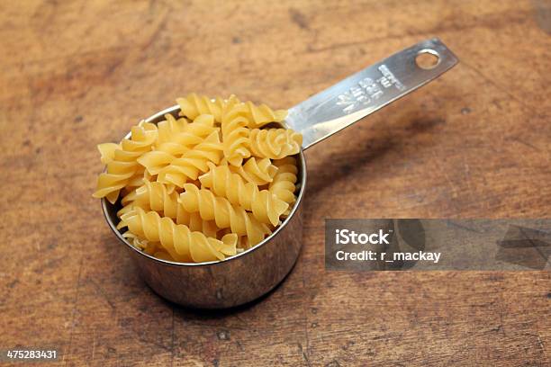 Pasta In Measuring Cup Stock Photo - Download Image Now - Baking, Chef, Cup