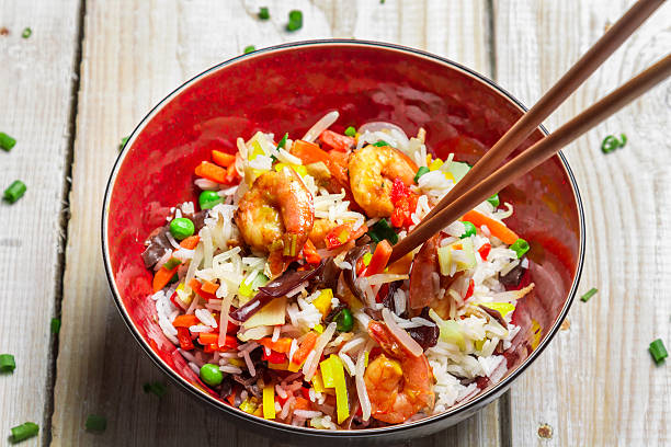 istock Chinese mix vegetables and rice 475283513