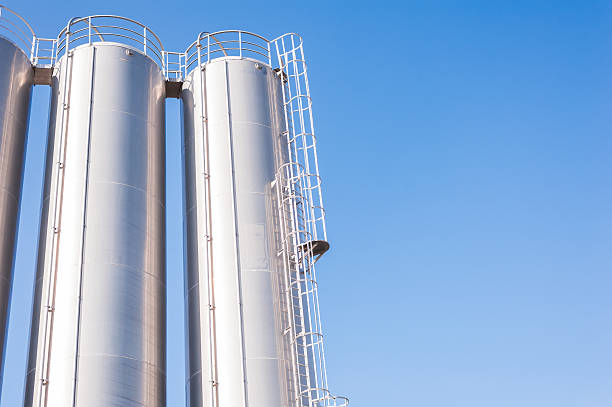 istock Chemical plant, containers 475284980