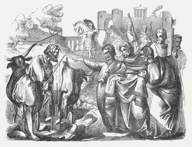 istock Cincinnatus (519-430 BC) leaves the plow for the Roman dictatorship 475285715