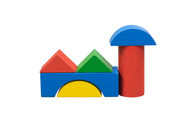 istock Factory from colored wooden toys 475289914