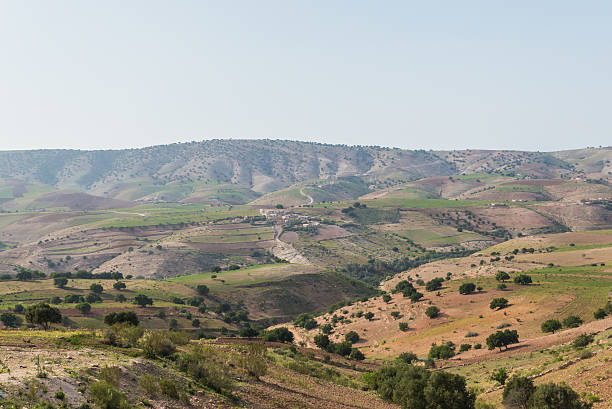 istock The farm on the dried mountain as background 475290258