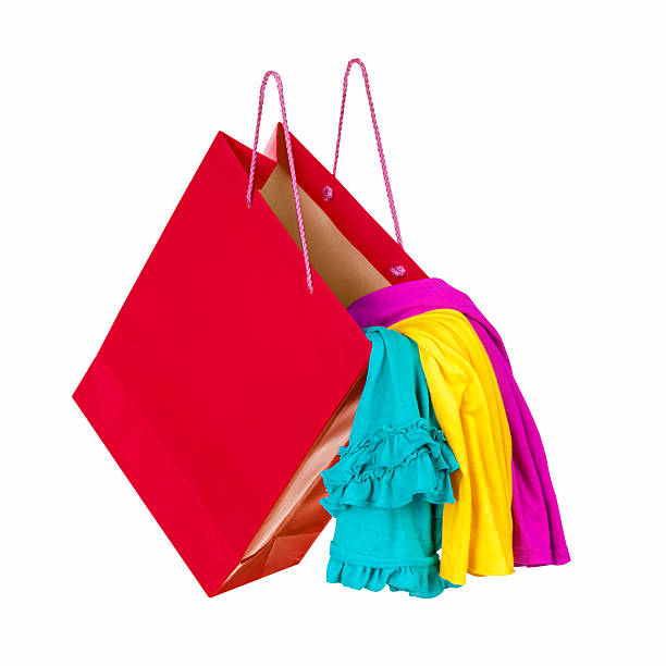 istock red shopping bag in the air 475291742