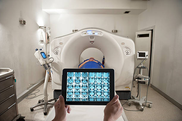 escán médico - bed hospital prognosis patient fotografías e imágenes de stock