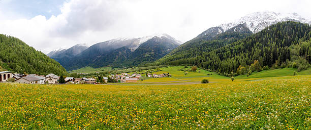 Avelengo BZ Italy - südtirol, walking in the mountains of Meran - Bozen avelengo stock pictures, royalty-free photos & images